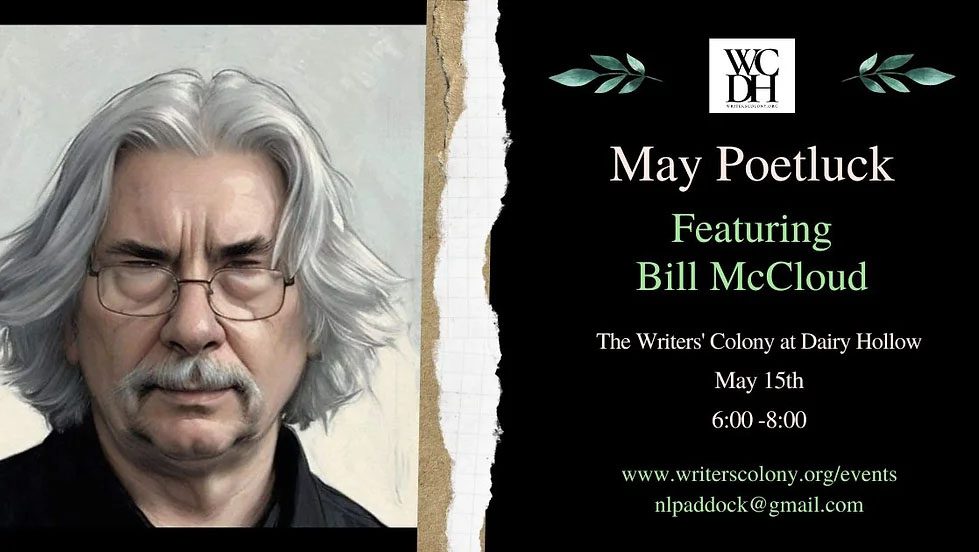 May Poetluck Featuring Bill McCloud